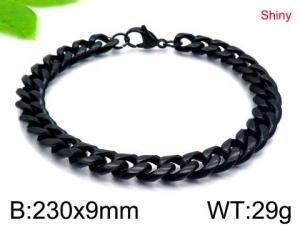 Stainless Steel Black-plating Bracelet - KB146188-Z