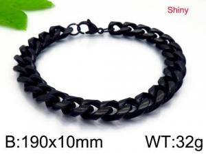Stainless Steel Black-plating Bracelet - KB146205-Z