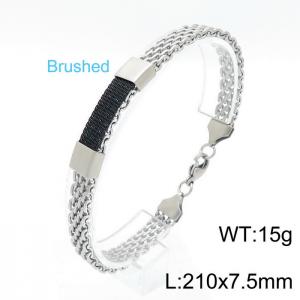 Stainless Steel Bracelet(Men) - KB146631-KLHQ