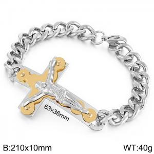 Stainless Steel Gold-plating Bracelet - KB146935-BJG