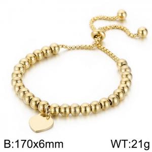 Stainless Steel Gold-plating Bracelet - KB146939-BYA