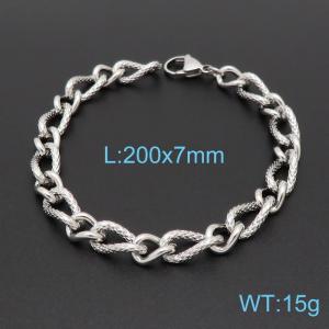 Stainless Steel Bracelet(Men) - KB147229-Z