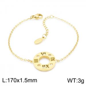 Stainless Steel Gold-plating Bracelet - KB148111-KLX