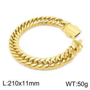 Stainless Steel Gold-plating Bracelet - KB148914-Z