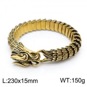 Stainless Steel Gold-plating Bracelet - KB149399-KJX