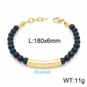 Stainless Steel Gold-plating Bracelet - KB149471-KLHQ