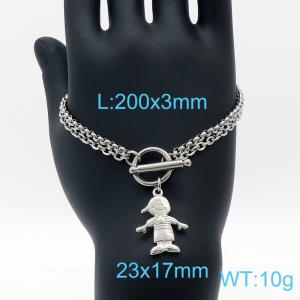 Stainless Steel Bracelet(Men) - KB149696-Z