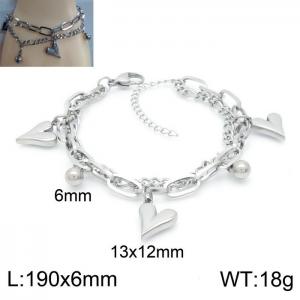 Stainless Steel Bracelet(women) - KB150595-Z