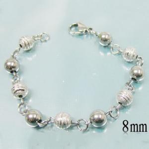 Stainless steel bead bracelet - KB15071-Z