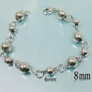Stainless steel bead bracelet - KB15074-Z