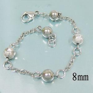 Stainless steel bead bracelet - KB15076-Z