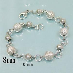 Stainless steel bead bracelet - KB15077-Z