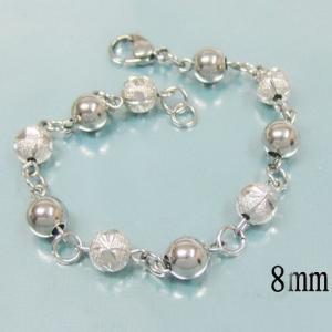 Stainless steel bead bracelet - KB15079-Z