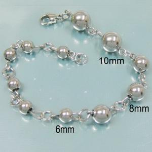 Stainless steel bead bracelet - KB15084-Z