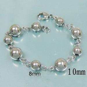 Stainless steel bead bracelet - KB15085-Z