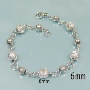 Stainless steel bead bracelet - KB15087-Z
