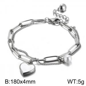 Stainless Steel Bracelet - KB151275-WGTY