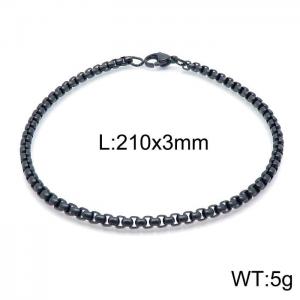 Stainless Steel Black-plating Bracelet - KB151335-Z