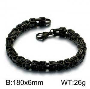 Stainless Steel Black-plating Bracelet - KB151648-Z