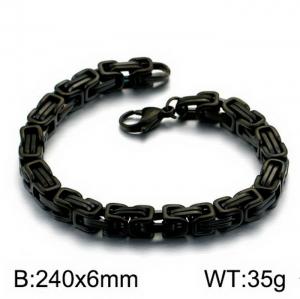 Stainless Steel Black-plating Bracelet - KB151651-Z