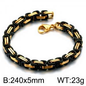Stainless Steel Black-plating Bracelet - KB151681-Z