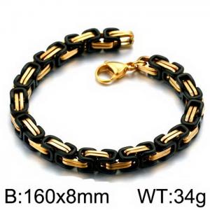 Stainless Steel Black-plating Bracelet - KB151710-Z