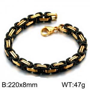 Stainless Steel Black-plating Bracelet - KB151713-Z