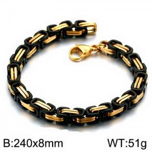 Stainless Steel Black-plating Bracelet - KB151715-Z