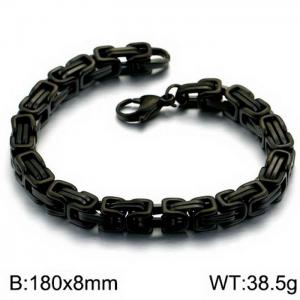 Stainless Steel Black-plating Bracelet - KB151717-Z