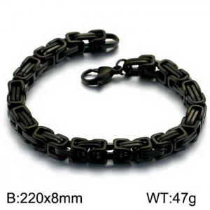 Stainless Steel Black-plating Bracelet - KB151719-Z