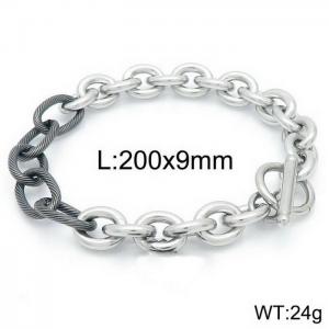 Stainless Steel Black-plating Bracelet - KB151932-Z