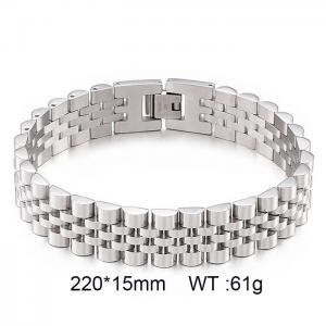 Wide version watch chain men's steel bracelet - KB151988-KFC