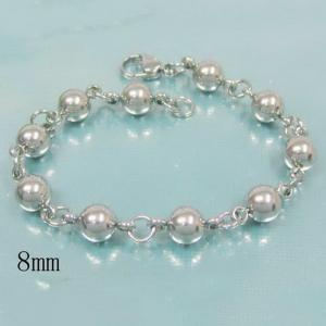 Stainless steel bead bracelet - KB15210-Z