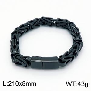 Stainless Steel Black-plating Bracelet - KB152639-KFC