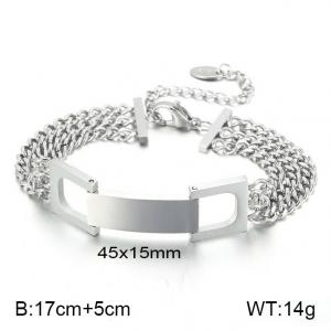 Stainless Steel Bracelet(women) - KB152686-WGML