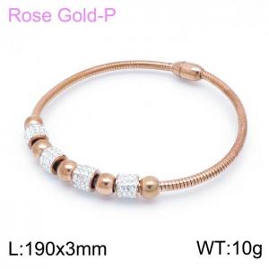 Stainless Steel Stone Bracelet - KB152868-TLA