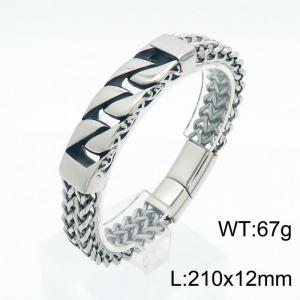 Stainless Steel Bracelet(Men) - KB153046-YY