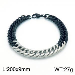 Stainless Steel Black-plating Bracelet - KB153746-Z