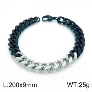 Stainless Steel Black-plating Bracelet - KB153754-Z