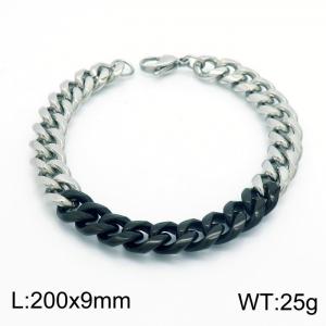 Stainless Steel Black-plating Bracelet - KB153755-Z
