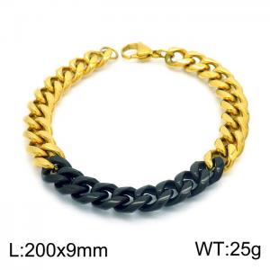 Stainless Steel Black-plating Bracelet - KB153756-Z