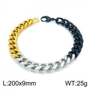 Stainless Steel Black-plating Bracelet - KB153757-Z