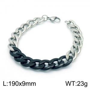 Stainless Steel Black-plating Bracelet - KB153760-Z