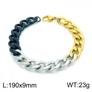 Stainless Steel Black-plating Bracelet - KB153761-Z