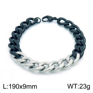 Stainless Steel Black-plating Bracelet - KB153763-Z