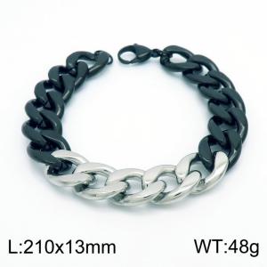 Stainless Steel Black-plating Bracelet - KB153767-Z