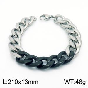 Stainless Steel Black-plating Bracelet - KB153769-Z