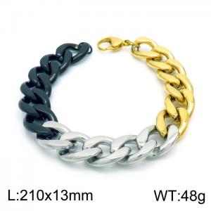 Stainless Steel Black-plating Bracelet - KB153771-Z