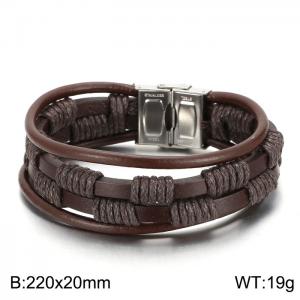 Leather Bracelet - KB153858-BQM