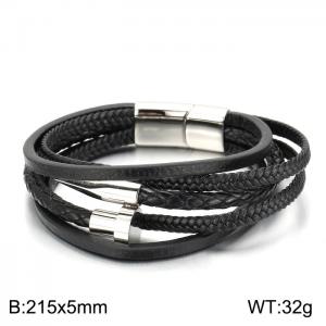 Leather Bracelet - KB153862-BQM